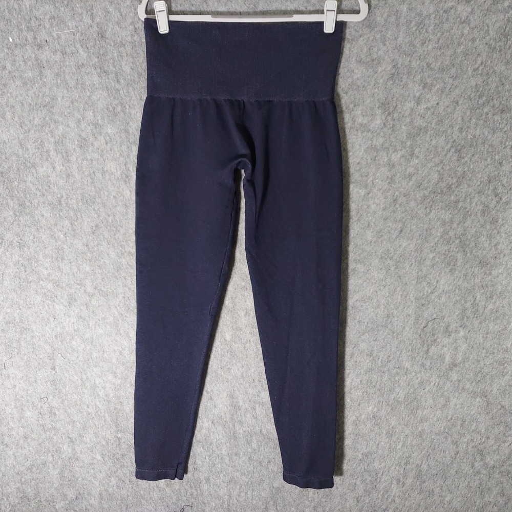 Assets by Spanx Leggings XL Navy Athleisure High Waist Tummy Control Shapewear